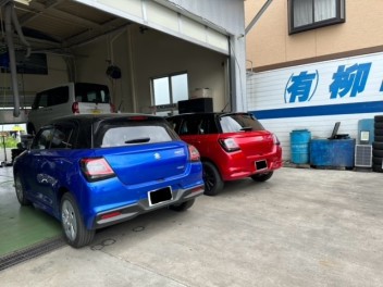 スイフトの新車点検